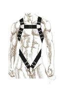 Prowler Red Butch Body Harness Blk Lg