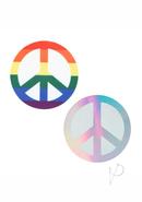 Peekaboo Pride Peace Signs Rainbow
