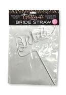 Glitterati Bride Straw White