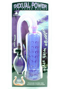 Sexual Power Pump W/grip Lavender