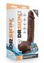 Dr Skin Glide Dildo W/balls 8.5 Chocola